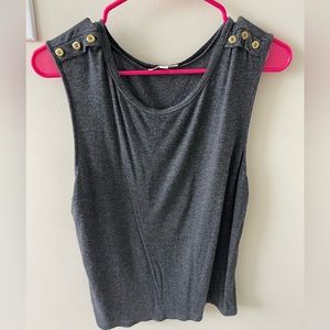 Cute tank with button detail
